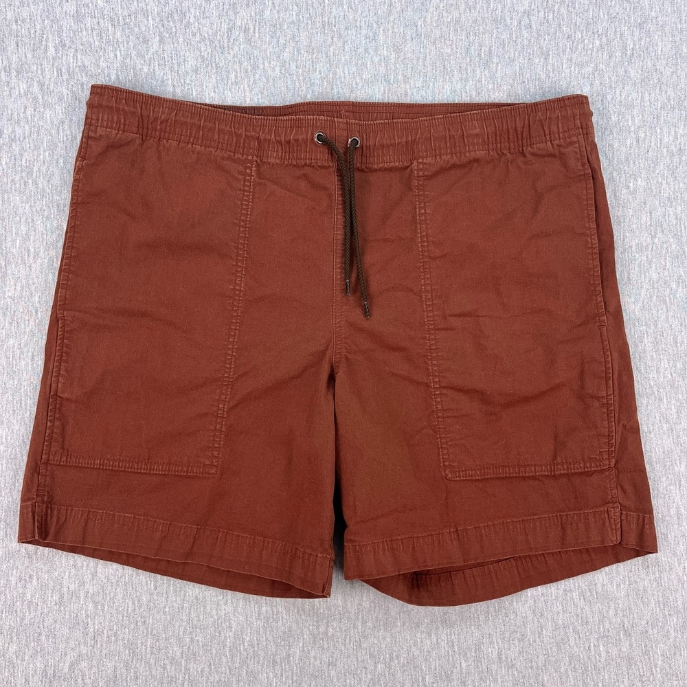 Filson Dry Falls Shorts Mens L (FIts 40 Waist 7" Ins.) Brick Red Stretch Cotton